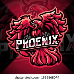 Phoenix esport mascot logo design