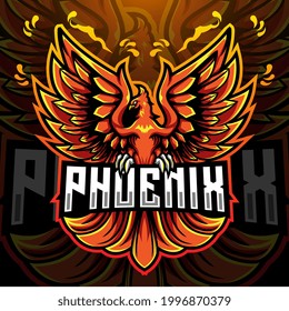 Diseño del logotipo de la mascota de apoyo de Phoenix