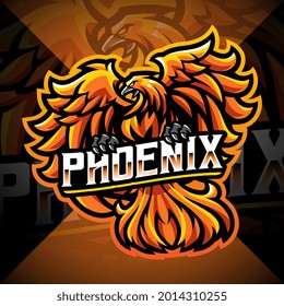 Phoenix esport mascot logo design