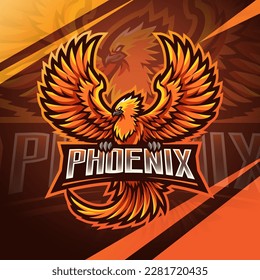 Phoenix esport mascot logo design