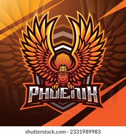 Diseño del logotipo de la mascota de apoyo de Phoenix