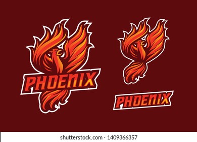 Phoenix E-Sport and Sport Style Mascot Logo Design