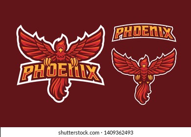 Phoenix E-Sport Style Mascot Logo