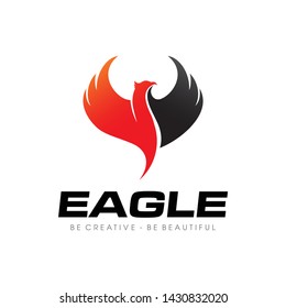 Phoenix, Fire bird, Eagle for Gas, Oil, Plumbing and Heating Logo Vector