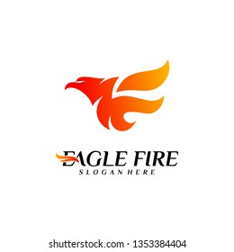 Phoenix Logo Template Firebird Eagle Logo Stock Vector (Royalty Free ...