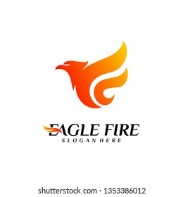 Phoenix Fire Bird Logo Design Concepts. Dove Eagle Logo Template Vector. Icon Symbol