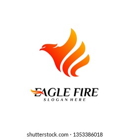 Phoenix Fire Bird Logo Design Concepts. Dove Eagle Logo Template Vector. Icon Symbol