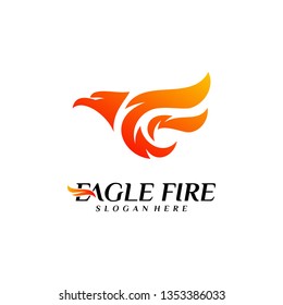 Phoenix Fire Bird Logo Design Concepts. Dove Eagle Logo Template Vector. Icon Symbol