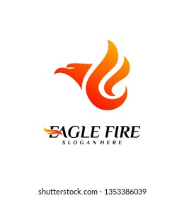 Phoenix Fire Bird Logo Design Concepts. Dove Eagle Logo Template Vector. Icon Symbol
