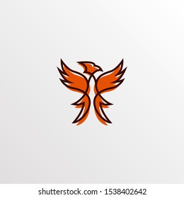 Phoenix Fire Bird Logo Design Concept