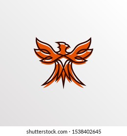 Phoenix Fire Bird Logo Design Concept