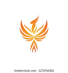 Phoenix Fire Bird Logo Template