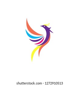 Phoenix Fire Bird Logo Template