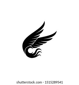 Phoenix Fire Bird Logo Template Design