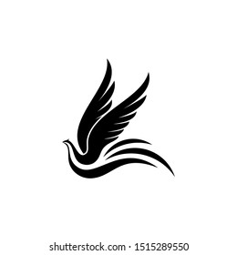 Phoenix Fire Bird Logo Template Design