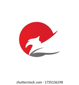 Vector de plantilla de logotipo de aves de fuego Phoenix