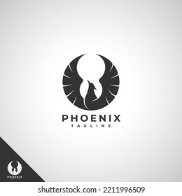 Phoenix - Fire Bird Logo Template