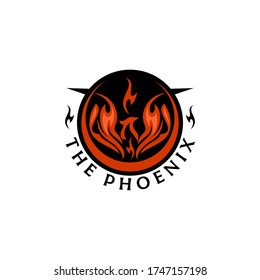 Phoenix Fire Bird Team Logo Template Vector 