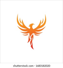 Modern Flaming Phoenix Logo Symbol Stock Vector (Royalty Free) 702369184