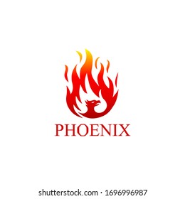 phoenix fire logo for all purpose. Modern logo. elegant.