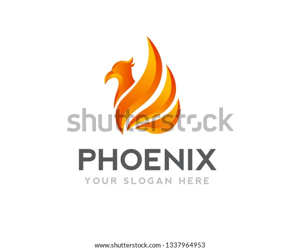 Phoenix Fire Logo Design Inspiration Stock Vector (Royalty Free ...