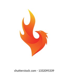 Phoenix Fire Logo Vector