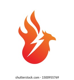 Phoenix Fire Thunder Logo Design