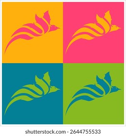 logotipo simples do phoenix flame bird