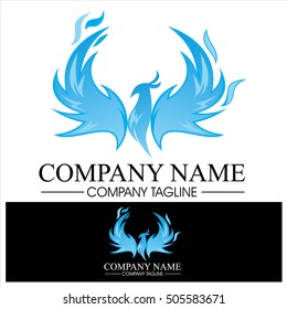 Phoenix Flame Logo - Blue Version