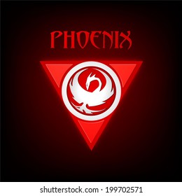 phoenix in geometric figures