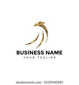 Phoenix gold logo polygon triangle