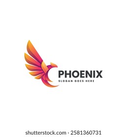 Phoenix Gradient Colorful Logo Template