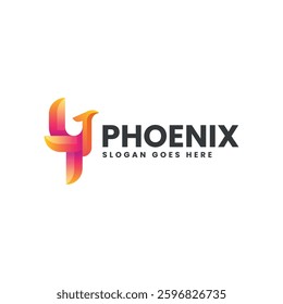 Phoenix Gradient Colorful Logo Template