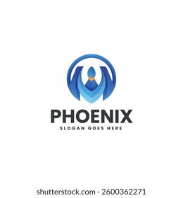 Phoenix Gradient Colorful Logo Template