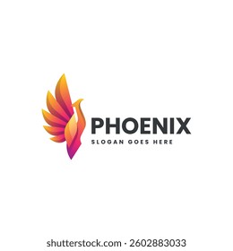Phoenix Gradient Colorful Logo Template