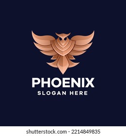 Phoenix Gradient Logo Vector Illustration
