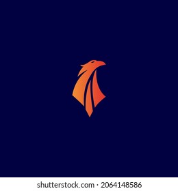 phoenix head vector illustration for icon, symbol or logo
