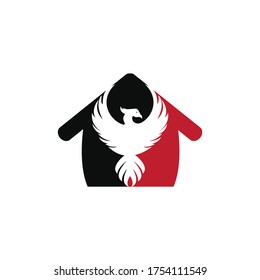 Phoenix Home Logo Design. Construction and real estate logo design template.