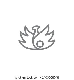 phoenix icon. Element of myphology icon. Thin line icon for website design and development, app development. Premium icon