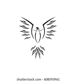 phoenix icon logo animal bird