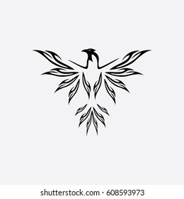 phoenix icon logo animal bird