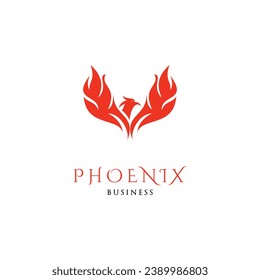 Phoenix Icon Logo Design Template