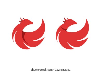 Phoenix Icon Logo Vector