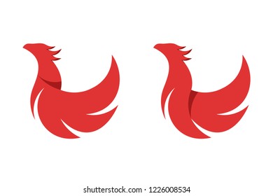 Phoenix Icon Logo Vector