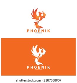 phoenix icon vector illustration template design