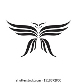 phoenix illustration logo - vector