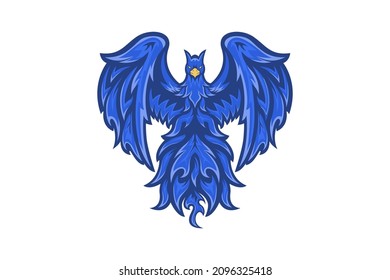 phoenix illustration mascot vector drawing