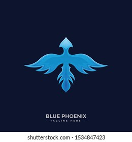 Phoenix illustration vector design template