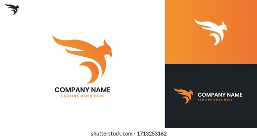 Phoenix Logo - All elements on this template are editable with vector software