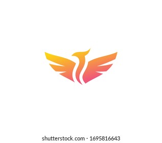 Phoenix Logo Bird Flame Vector Icon Stock Vector (Royalty Free ...